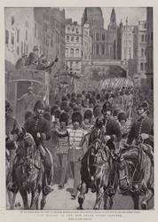 De aankomst van de New South Wales Lancers